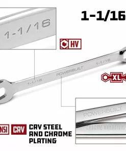 Powerbuilt 1-1/16 Inch Fully Polished Long Pattern SAE Combination Wrench - 640481 10 Powerbuilt 1-1/16 Inch Fully Polished Long Pattern SAE Combination Wrench - 640481 -Hot Sale Powerbuilt Shop 1 1 1620 02