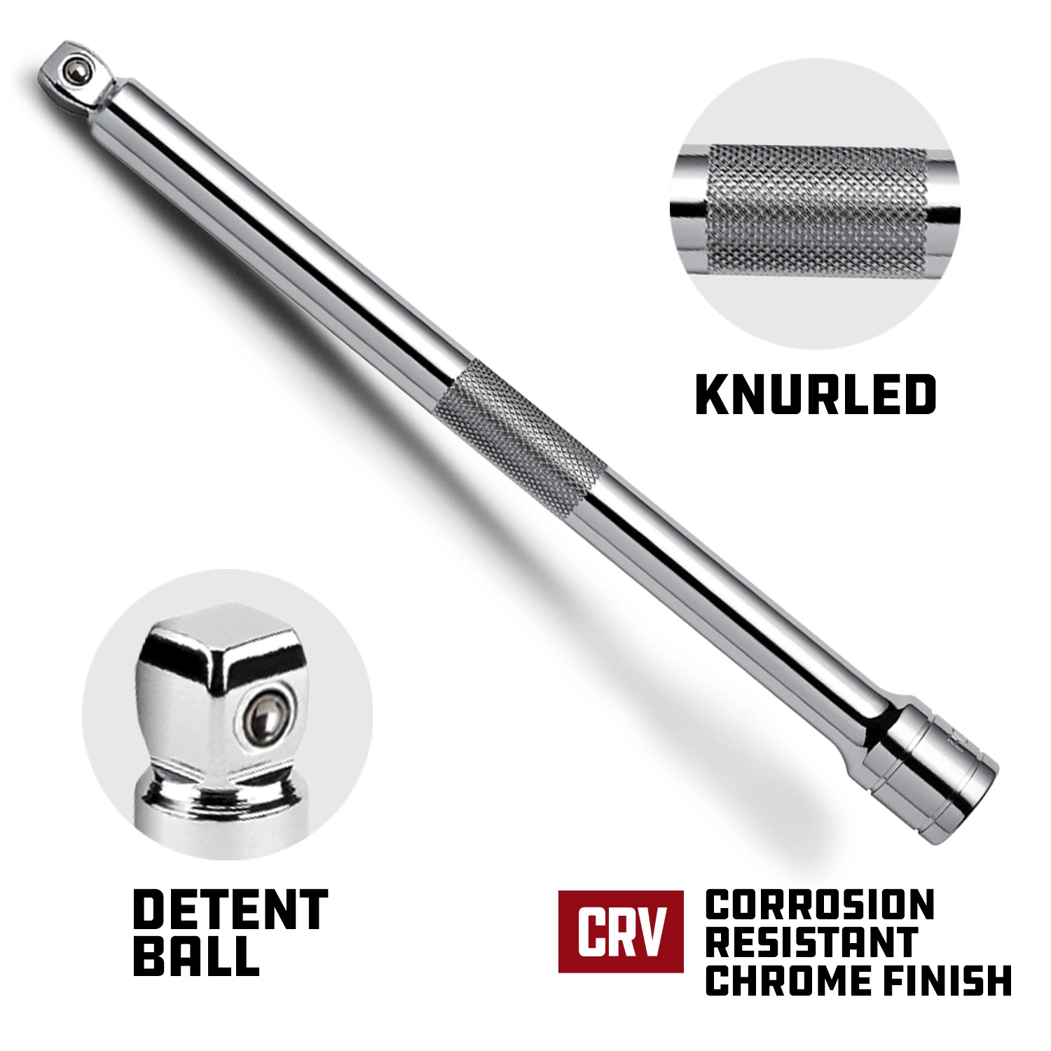 Powerbuilt 3/8 Inch Drive 10 Inch Wobble Extension - 640852 4 Powerbuilt 3/8 Inch Drive 10 Inch Wobble Extension - 640852 - Image 4