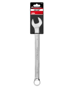 Powerbuilt 15/16 Inch Fully Polished Long Pattern SAE Combination Wrench - 640479 -Hot Sale Powerbuilt Shop 15 1620 03