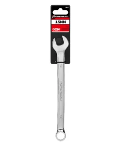Powerbuilt 15 MM Fully Polished Long Pattern Metric Combination Wrench - 640450 -Hot Sale Powerbuilt Shop 15mm 03
