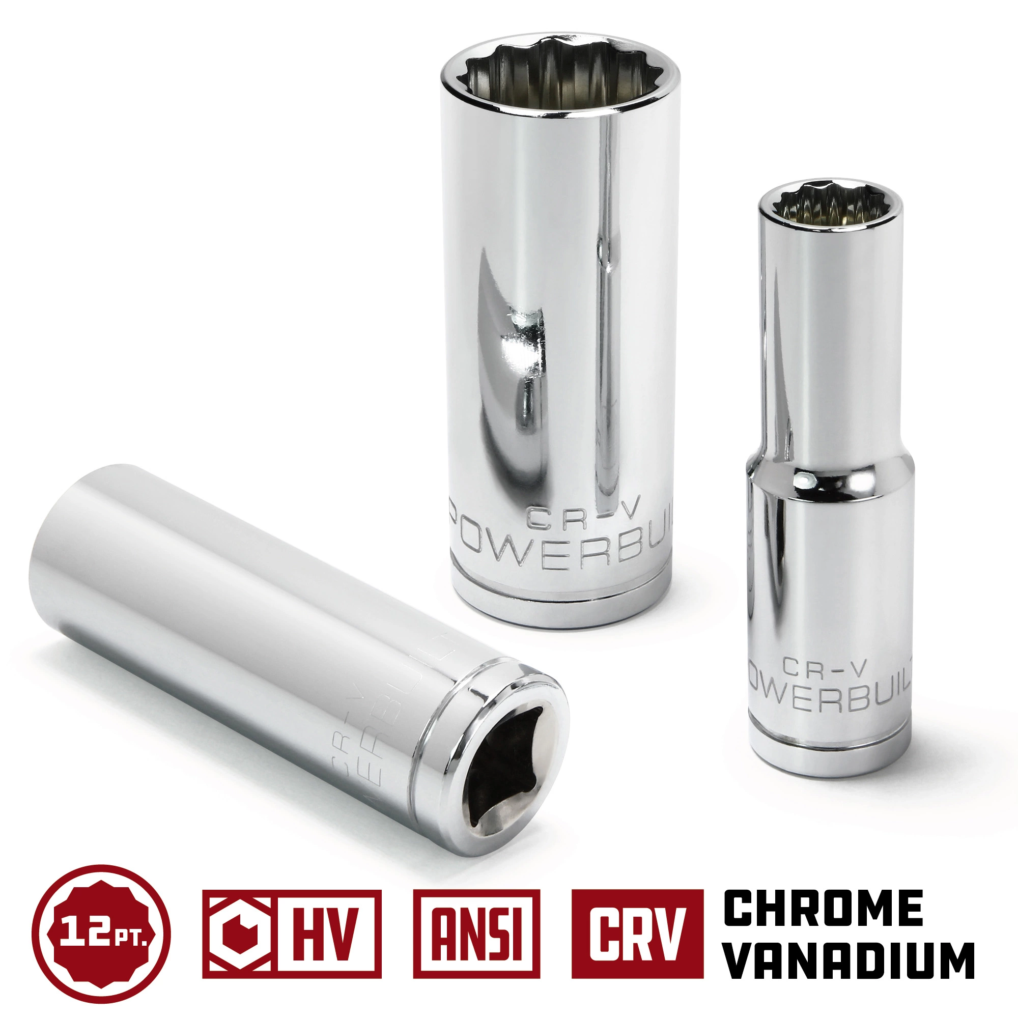 Powerbuilt 1/2 in. Drive x 1 in. 12 Point Deep Socket - 940138 2 Powerbuilt 1/2 in. Drive x 1 in. 12 Point Deep Socket - 940138 - Image 2