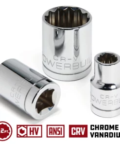 Powerbuilt 1/2 Inch Drive x 11 MM 12 Point Shallow Socket - 642030 -Hot Sale Powerbuilt Shop 1 220dr.20socket 12pt 03 10
