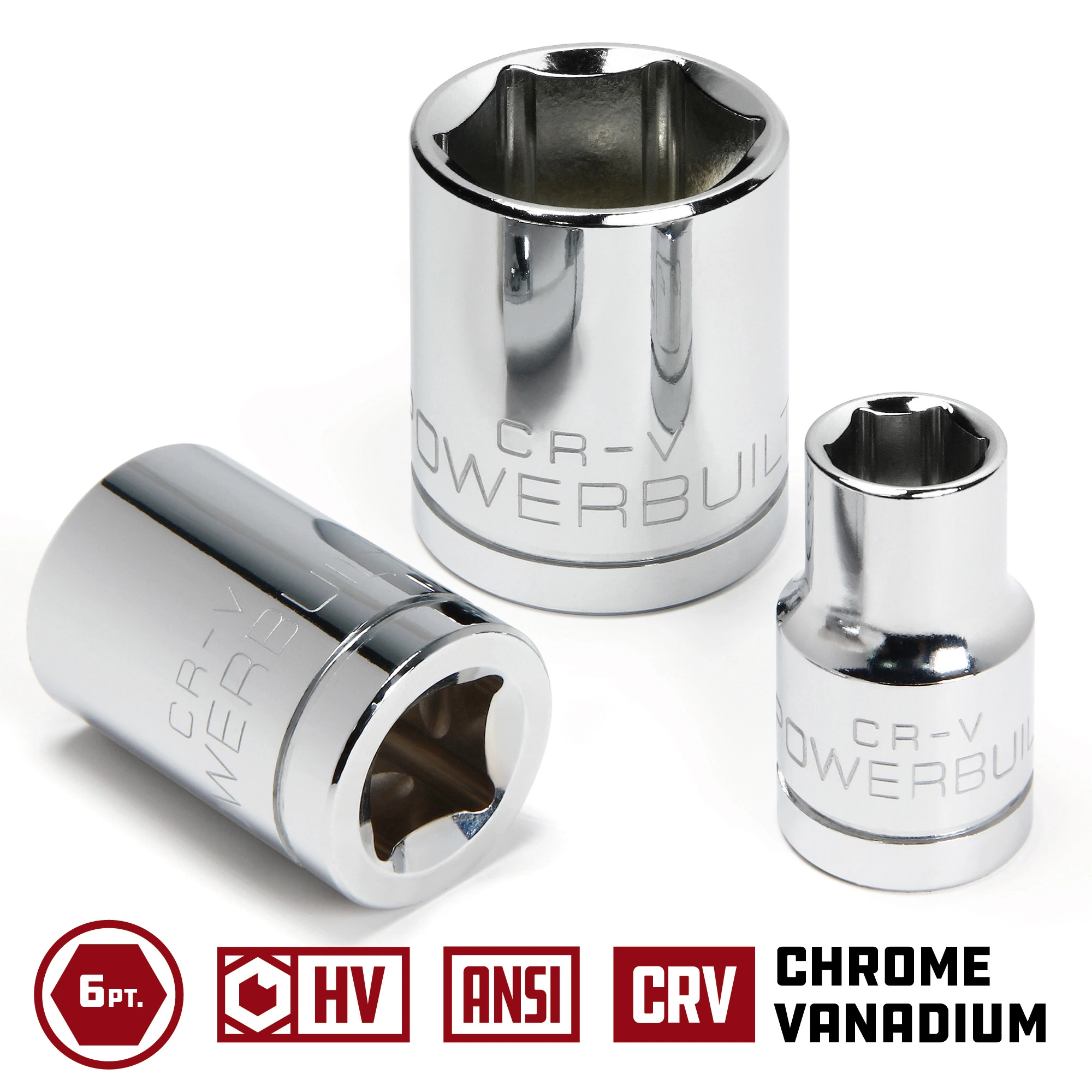 Powerbuilt 1/2 Inch Drive x 1-1/8 Inch 6 Point Socket - 940084 2 Powerbuilt 1/2 Inch Drive x 1-1/8 Inch 6 Point Socket - 940084 - Image 2