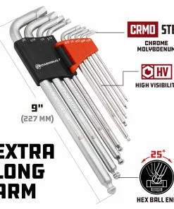 Powerbuilt 9 Piece Zeon SAE Hex Key Wrench Set for Damaged Fasteners - 240096 -Hot Sale Powerbuilt Shop 240096 03