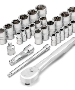 Powerbuilt 28 Piece Zeon Socket Set for Damaged Bolts - 240120
