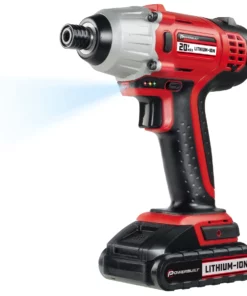 Powerbuilt 20V Lithium-Ion Cordless Impact Driver 1590 in-lbs with Case - 240132