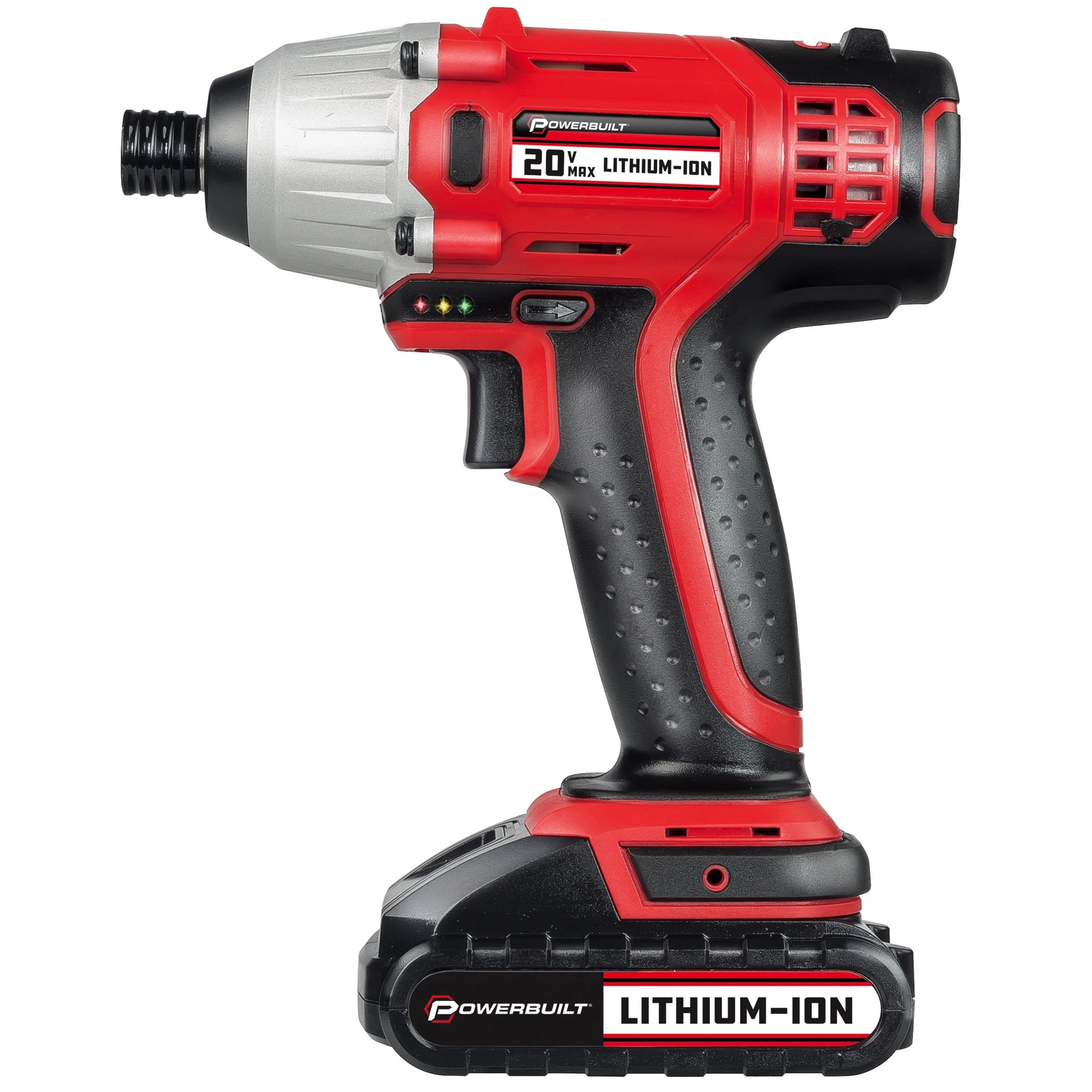 Powerbuilt 20V Lithium-Ion Cordless Impact Driver 1590 in-lbs with Case - 240132 4 Powerbuilt 20V Lithium-Ion Cordless Impact Driver 1590 in-lbs with Case - 240132 - Image 4