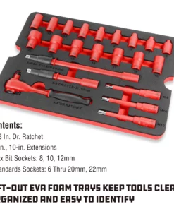 Powerbuilt 50 Piece Master VDE Electrical Tool Set with Case - 240259 9 Powerbuilt 50 Piece Master VDE Electrical Tool Set with Case - 240259 -Hot Sale Powerbuilt Shop 240259 04