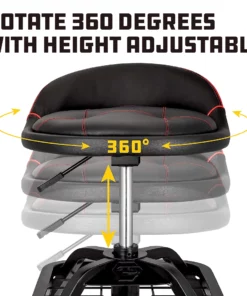 Powerbuilt 330-LBS Padded Rolling Shop Seat with Lumbar Support - 240338 9 Powerbuilt 330-LBS Padded Rolling Shop Seat with Lumbar Support - 240338 -Hot Sale Powerbuilt Shop 240338 02