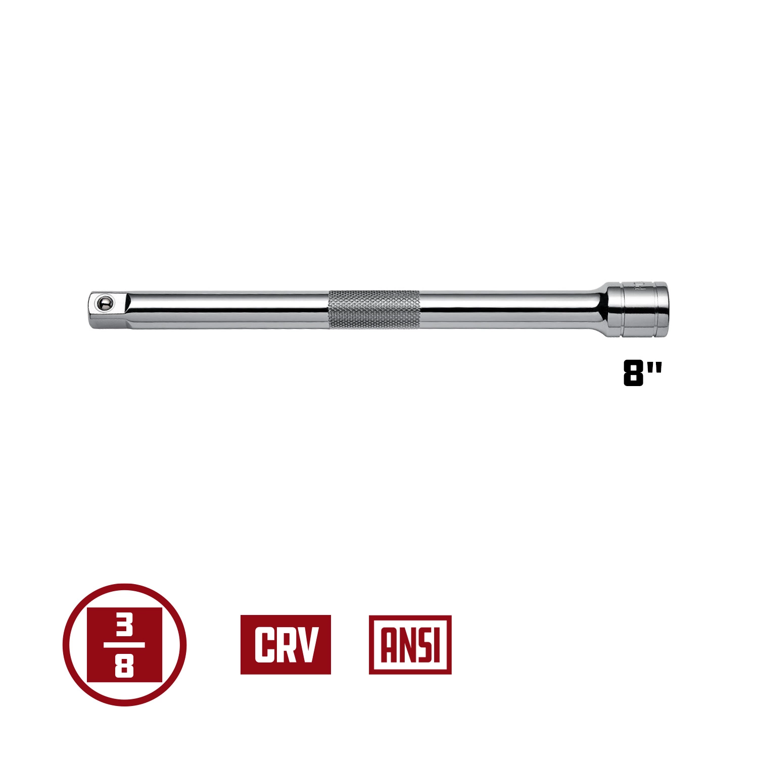 Powerbuilt 3/8-Inch Drive 8-Inch Extension - 941504 2 Powerbuilt 3/8-Inch Drive 8-Inch Extension - 941504 - Image 2