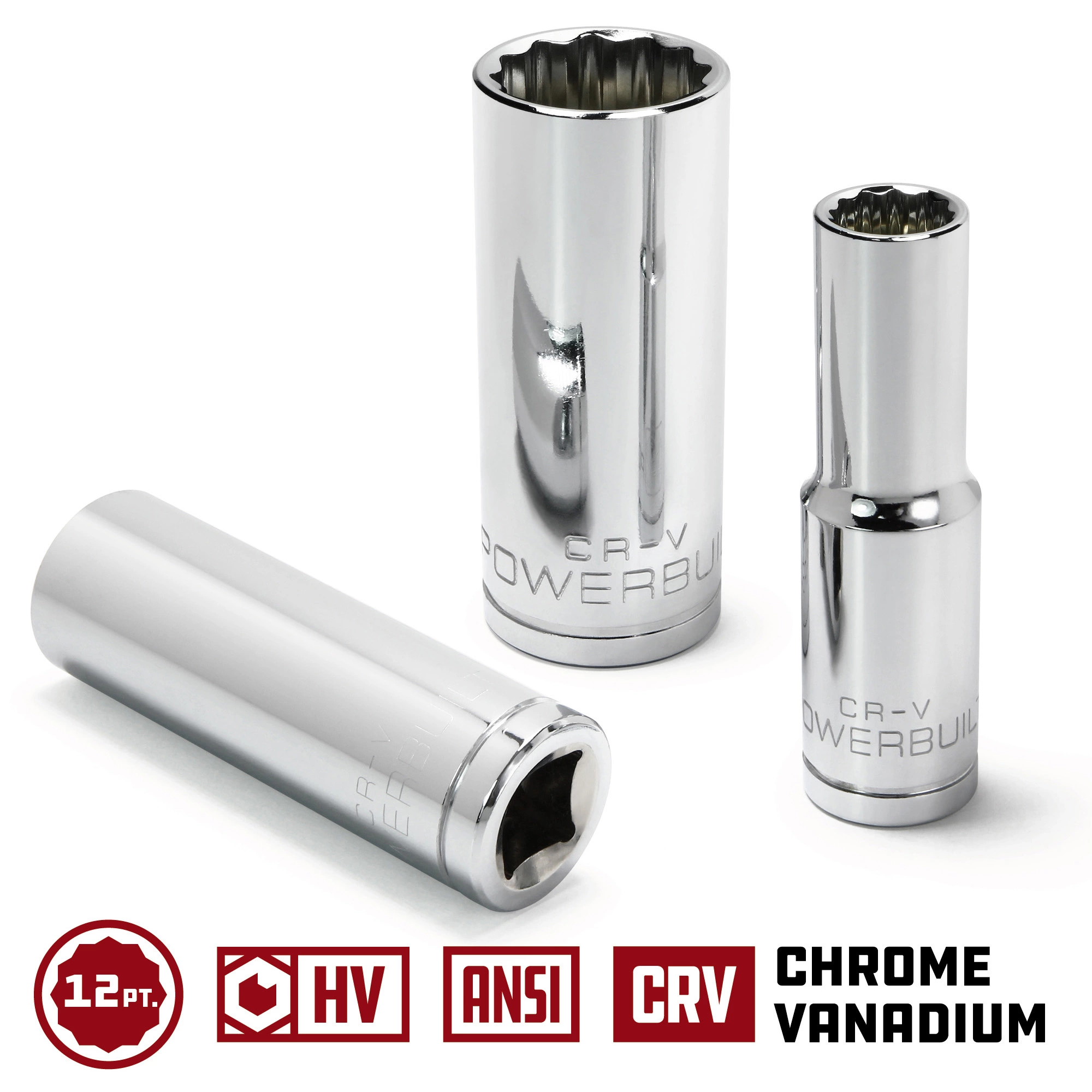 Powerbuilt 3/8 in. Drive x 14mm 12 Point Metric Deep Socket - 940064 2 Powerbuilt 3/8 in. Drive x 14mm 12 Point Metric Deep Socket - 940064 - Image 2