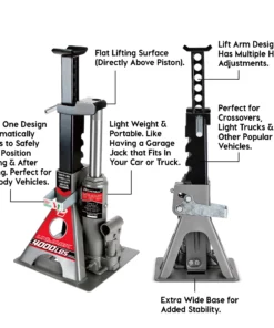 Powerbuilt 2 Ton Pound Unijack Bottle Jack and Jackstand in One - 620470 -Hot Sale Powerbuilt Shop 620470 02