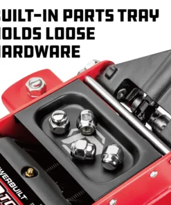 Powerbuilt 3 Ton Garage Jack, Dual Piston Pump Lift Range from 4-3/4" to 18" -Hot Sale Powerbuilt Shop 620588 04