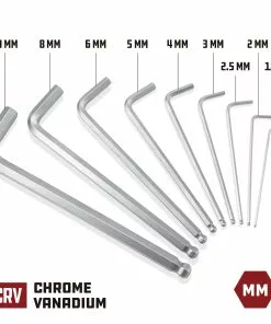 Powerbuilt 9 Piece Metric Long Arm Hex Key Wrench Set - 640082 -Hot Sale Powerbuilt Shop 640082 02