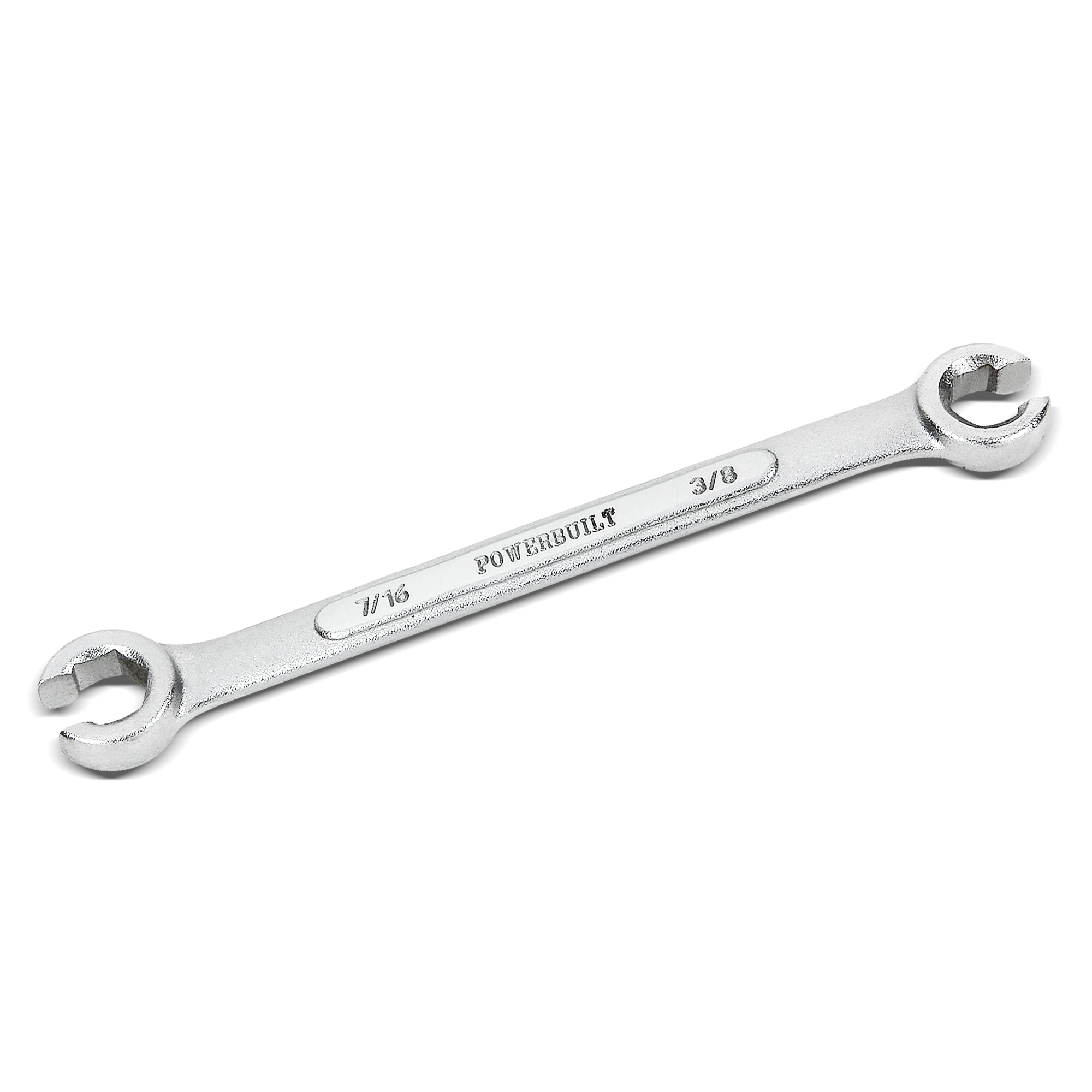 Powerbuilt 3/8 x 7/16 Inch SAE Flare Nut Wrench - 640085 1 Powerbuilt 3/8 x 7/16 Inch SAE Flare Nut Wrench - 640085