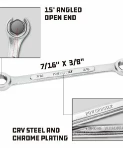Powerbuilt 3/8 x 7/16 Inch SAE Flare Nut Wrench - 640085 6 Powerbuilt 3/8 x 7/16 Inch SAE Flare Nut Wrench - 640085 -Hot Sale Powerbuilt Shop 640085 02