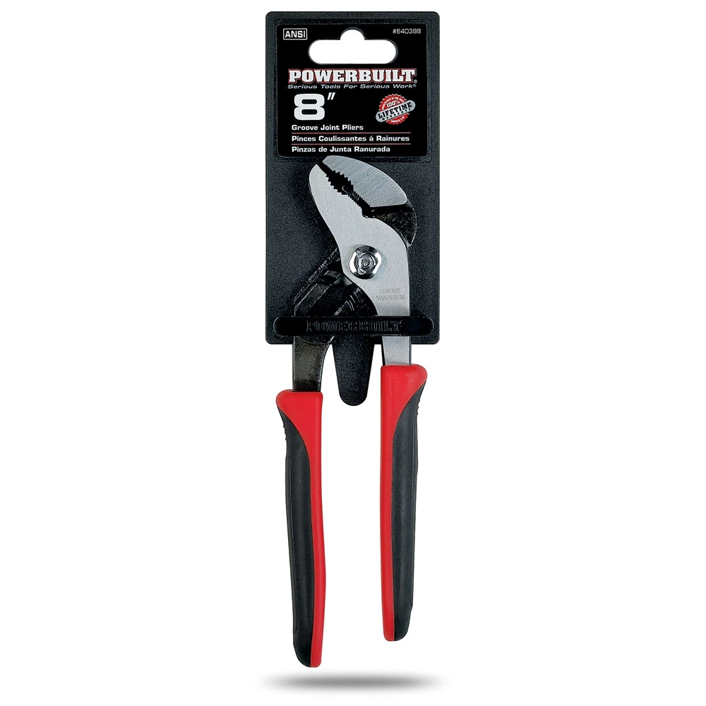 Powerbuilt 8 Inch Groove Joint Pliers - 640388 3 Powerbuilt 8 Inch Groove Joint Pliers - 640388 - Image 3