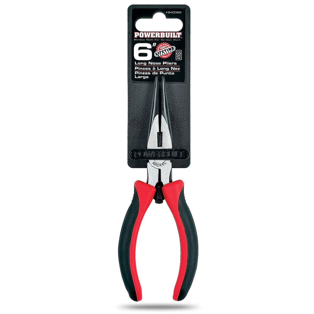Powerbuilt 6 Inch Long Nose Pliers - 640392 5 Powerbuilt 6 Inch Long Nose Pliers - 640392 - Image 5