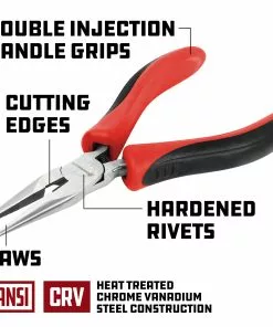 Powerbuilt 5 Inch Mini Long Nose Pliers - 640409 7 Powerbuilt 5 Inch Mini Long Nose Pliers - 640409 -Hot Sale Powerbuilt Shop 640409 03