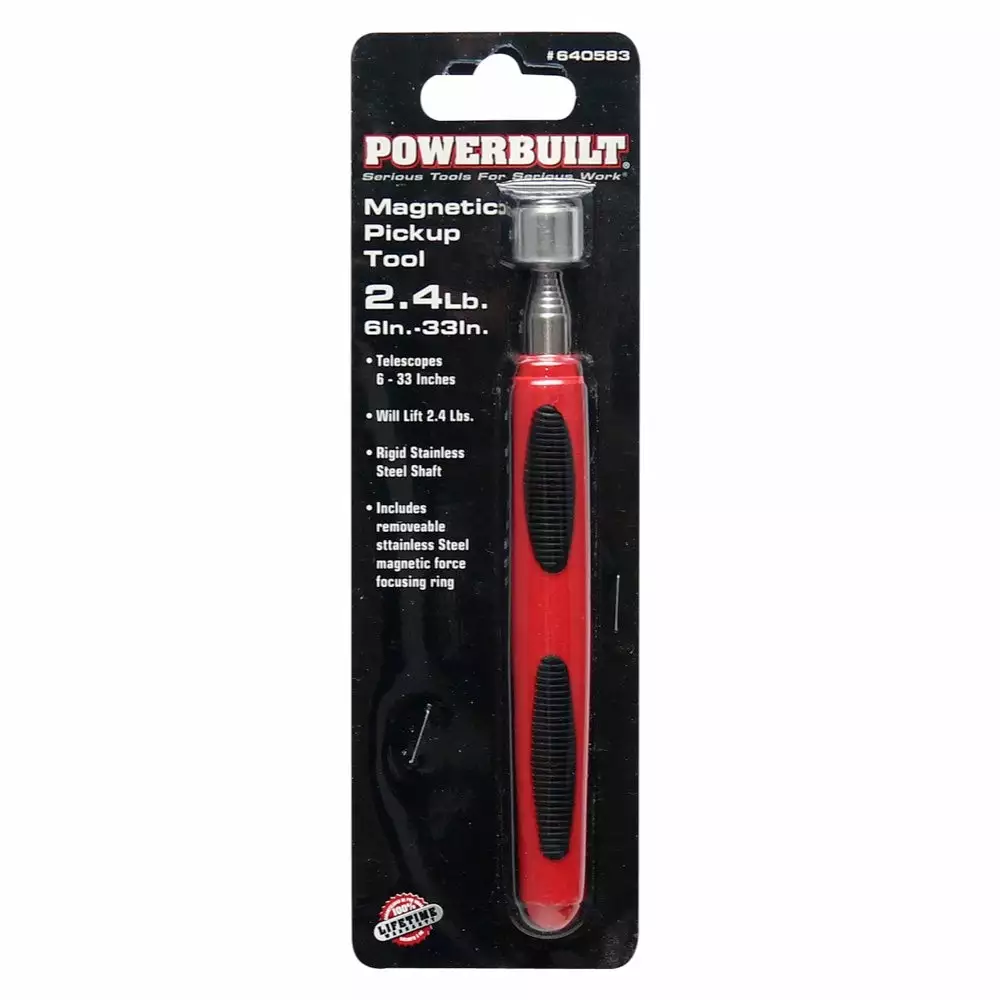 Powerbuilt 3 Pound Telescopic Magnetic Pickup Tool - 640583M 1 Powerbuilt 3 Pound Telescopic Magnetic Pickup Tool - 640583M