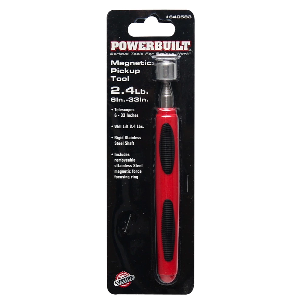 Powerbuilt 3 Pound Telescopic Magnetic Pickup Tool - 640583M 2 Powerbuilt 3 Pound Telescopic Magnetic Pickup Tool - 640583M - Image 2