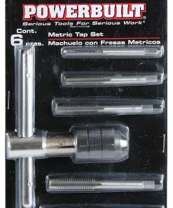 Powerbuilt 6 pc Metric Tap Set - 640588M