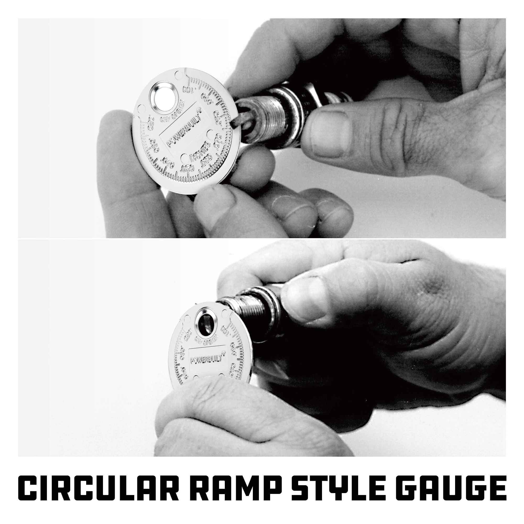 Powerbuilt Disc Style Spark Plug Gapper - 640594 3 Powerbuilt Disc Style Spark Plug Gapper - 640594 - Image 3