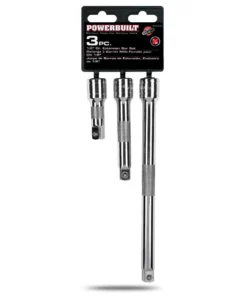 Powerbuilt 3 Piece 1/2 Inch Drive Socket Extension Bar Set - 640846 -Hot Sale Powerbuilt Shop 640846 2