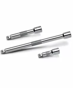 Powerbuilt 3 Piece 1/2 Inch Drive Socket Extension Bar Set - Wobble Tip - 640856