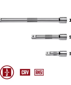 Powerbuilt 3 Piece 1/2 Inch Drive Socket Extension Bar Set - 640846 -Hot Sale Powerbuilt Shop 640856 2