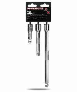 Powerbuilt 3 Piece 1/2 Inch Drive Socket Extension Bar Set - Wobble Tip - 640856 -Hot Sale Powerbuilt Shop 640856 2