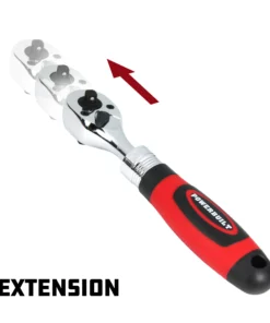 Powerbuilt 1/4 Inch by 3/8 Inch Dual Drive Extended Ratchet - 940926 -Hot Sale Powerbuilt Shop 640926 02