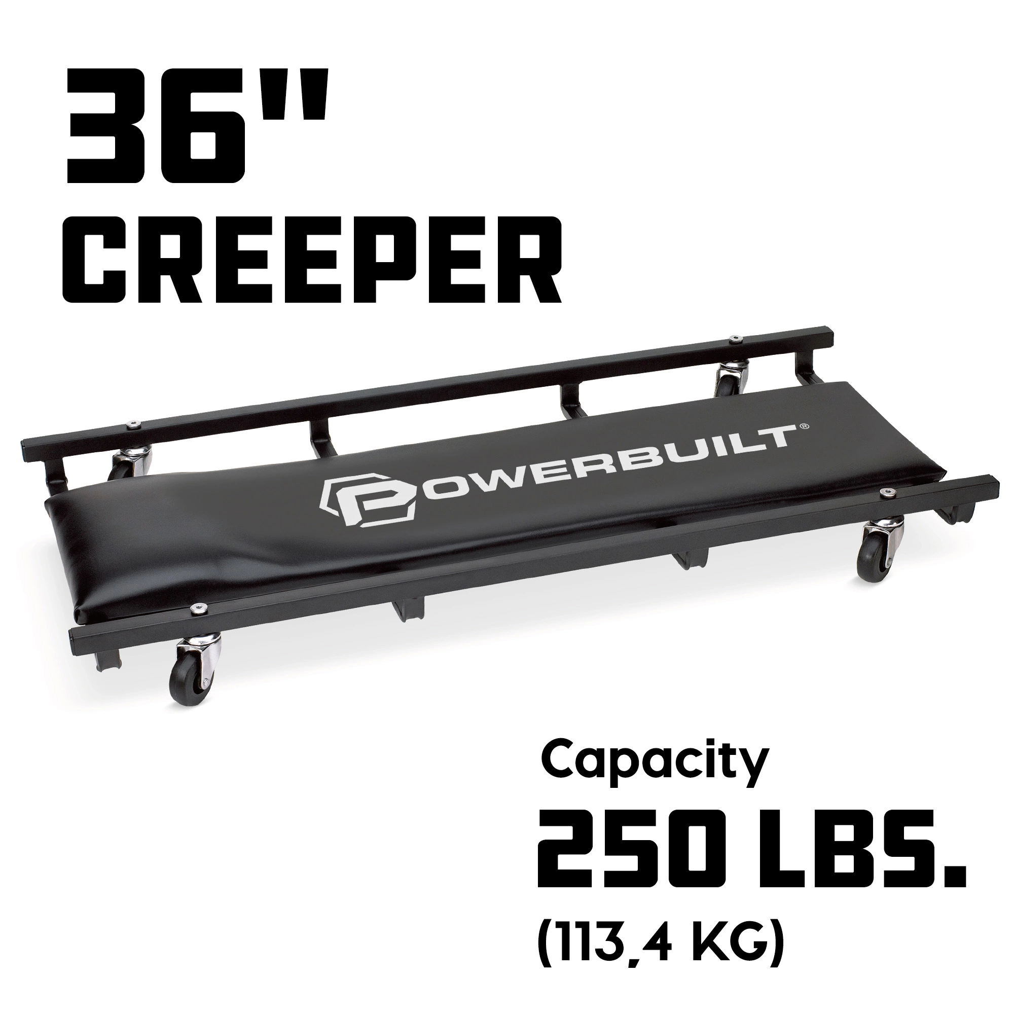 Powerbuilt 36 Inch Floor Creeper - 640940 2 Powerbuilt 36 Inch Floor Creeper - 640940 - Image 2