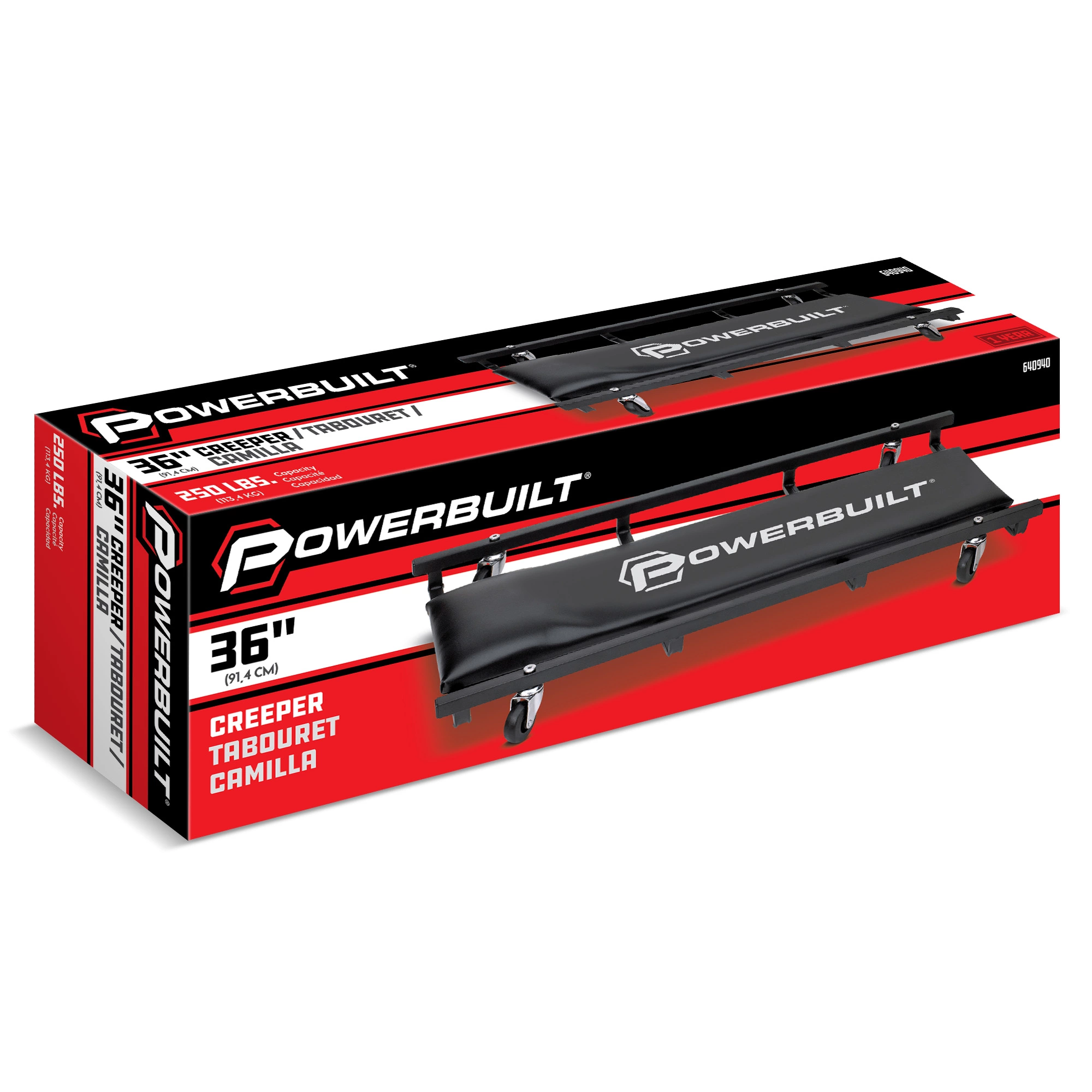 Powerbuilt 36 Inch Floor Creeper - 640940 7 Powerbuilt 36 Inch Floor Creeper - 640940 - Image 7