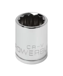 Powerbuilt 3/8 Inch Drive x 5/8 Inch 12 Point Shallow Socket - 641006