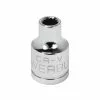Powerbuilt 3/8 Inch Drive x 6 MM 12 Point Shallow Socket - 641011
