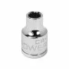 Powerbuilt 3/8 Inch Drive x 7 MM 12 Point Shallow Socket - 641012