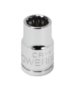 Powerbuilt 3/8 Inch Drive x 10 MM 12 Point Shallow Socket - 641015