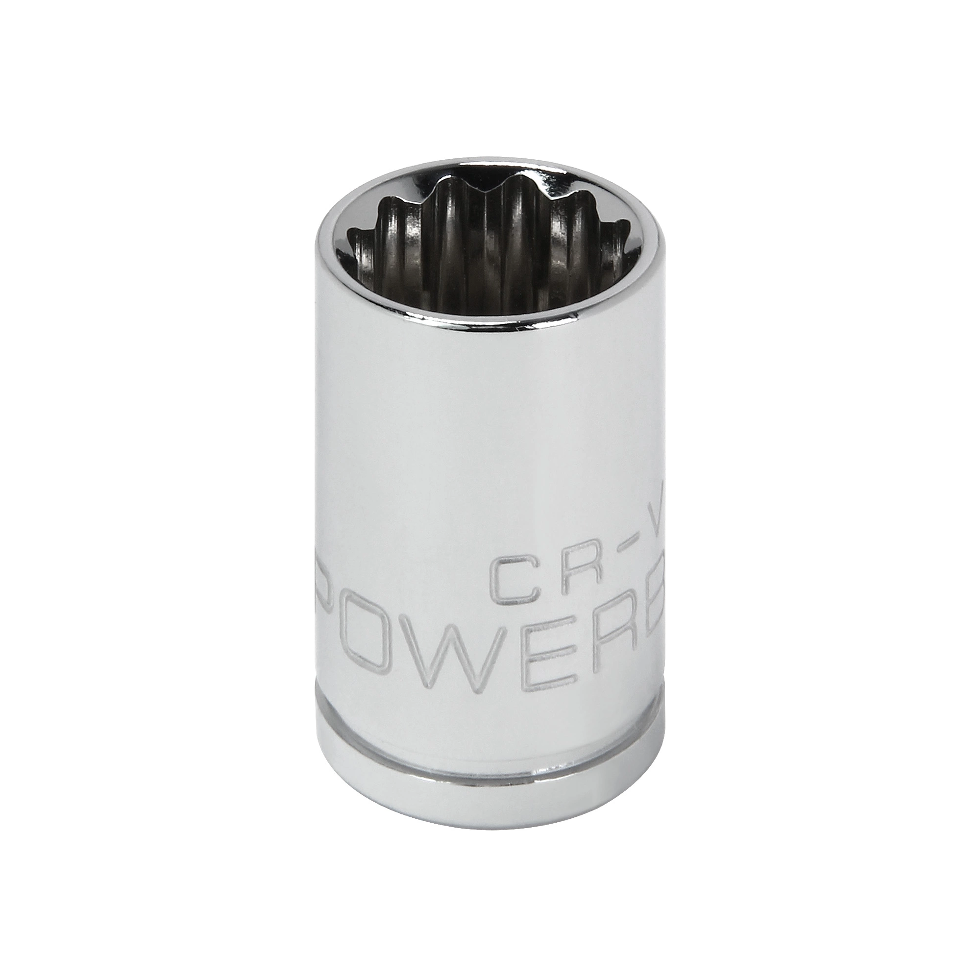 Powerbuilt 3/8 Inch Drive x 12 MM 12 Point Shallow Socket - 641017 1 Powerbuilt 3/8 Inch Drive x 12 MM 12 Point Shallow Socket - 641017