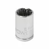 Powerbuilt 3/8 Inch Drive x 13 MM 12 Point Shallow Socket - 641018