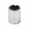 Powerbuilt 3/8 Inch Drive x 15 MM 12 Point Shallow Socket - 641020