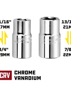 Powerbuilt Sliding Extending Lug Wrench w/2 Double-Side Lug Nut Sockets - 641184 -Hot Sale Powerbuilt Shop 641184 03