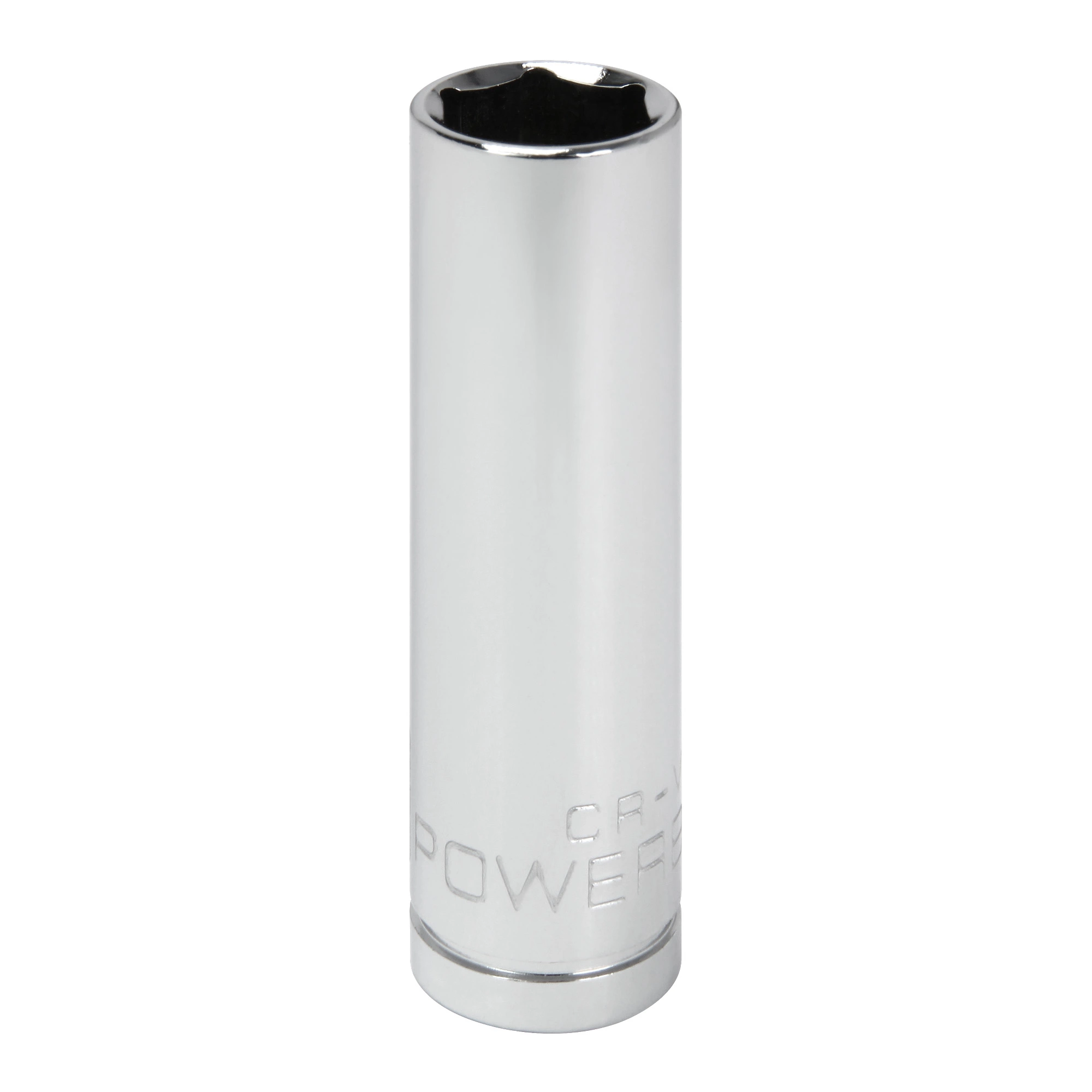Powerbuilt 3/8 Inch Drive x 1/2 Inch 6 Point Deep Socket - 641202 1 Powerbuilt 3/8 Inch Drive x 1/2 Inch 6 Point Deep Socket - 641202