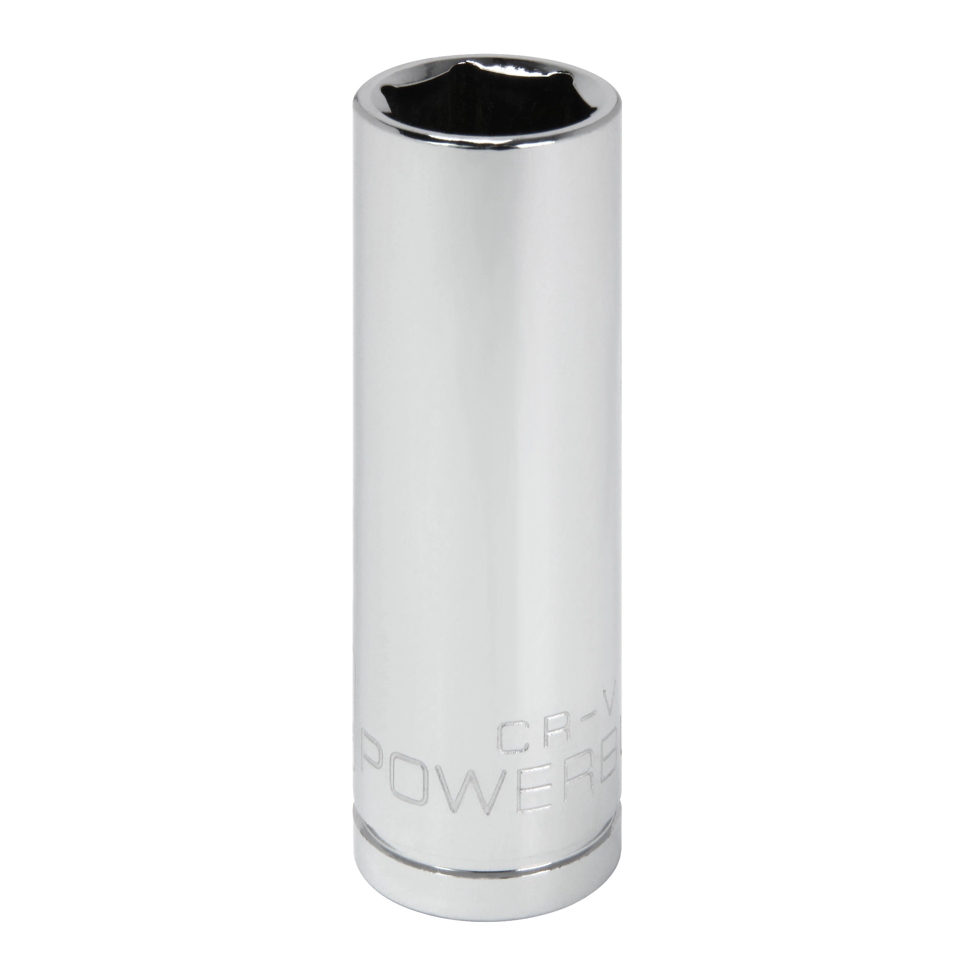 Powerbuilt 3/8 Inch Drive x 9/16 Inch 6 Point Deep Socket - 641203 1 Powerbuilt 3/8 Inch Drive x 9/16 Inch 6 Point Deep Socket - 641203