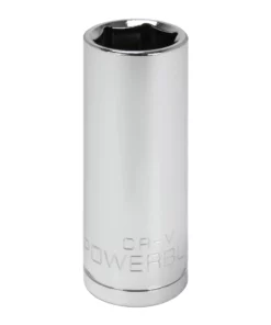 Powerbuilt 3/8 Inch Drive x 11/16 Inch 6 Point Deep Socket - 641205