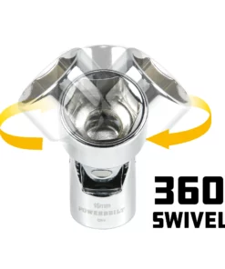 Powerbuilt 10 Piece 3/8 Inch Drive Metric Universal 6 Point Socket Set - 641715 7 Powerbuilt 10 Piece 3/8 Inch Drive Metric Universal 6 Point Socket Set - 641715 -Hot Sale Powerbuilt Shop 641715 03