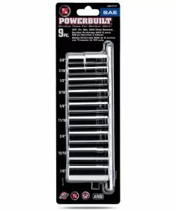 Powerbuilt 9 Pc. 3/8 in. Drive Deep Wall SAE Socket Set, Socket Rail - 641717 9 Powerbuilt 9 Pc. 3/8 in. Drive Deep Wall SAE Socket Set, Socket Rail - 641717 -Hot Sale Powerbuilt Shop 641717 a