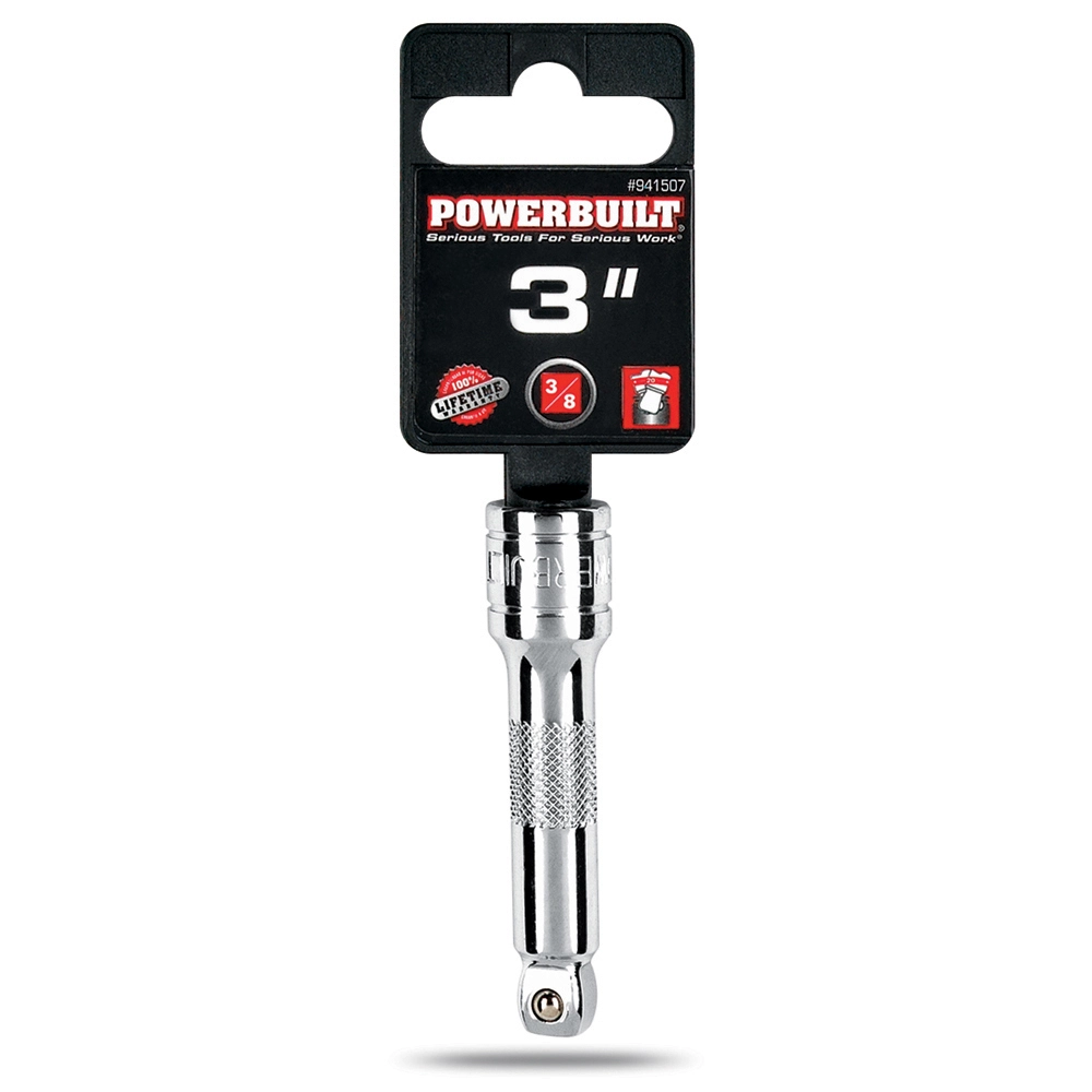Powerbuilt 3/8 Inch Drive 3 Inch Wobble Extension - 641744 6 Powerbuilt 3/8 Inch Drive 3 Inch Wobble Extension - 641744 - Image 6