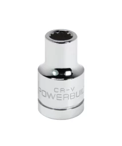 Powerbuilt 1/2 Inch Drive x 9 MM 12 Point Shallow Socket - 641764