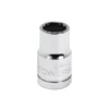 Powerbuilt 1/2 Inch Drive x 1/2 Inch 12 Point Shallow Socket - 642000